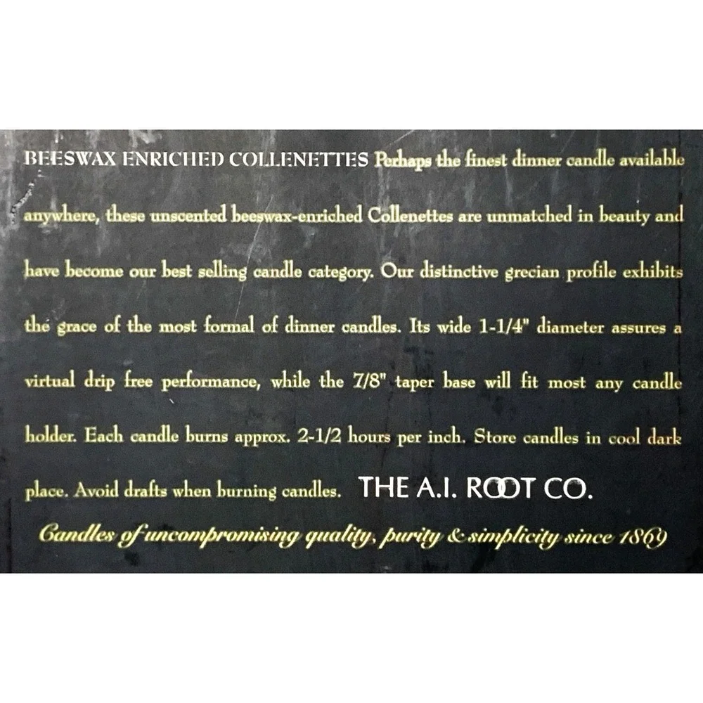 Root Grecian Premium Collenette Beeswax Candles 9